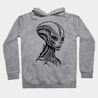 Alien distressed Hoodie